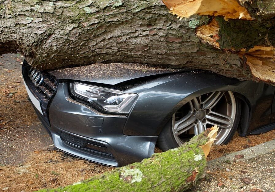 Accidente de coche con fuga