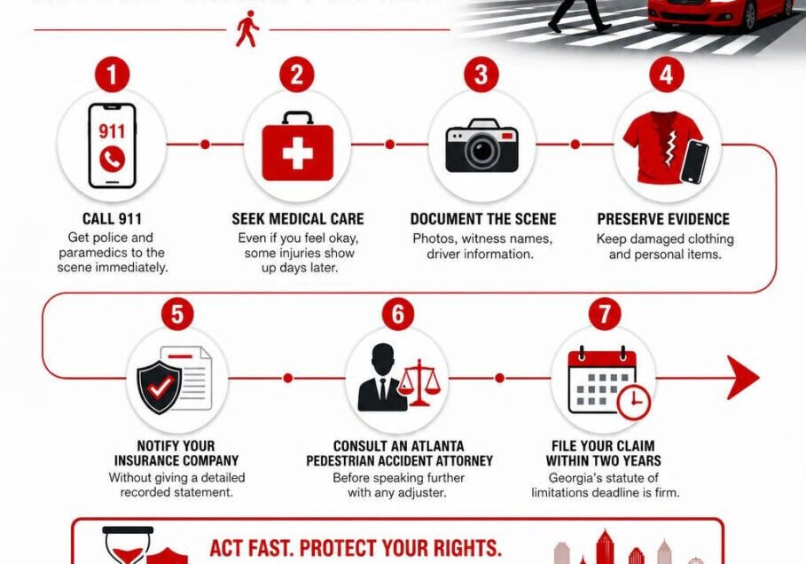 Pedestrian injury claim process
