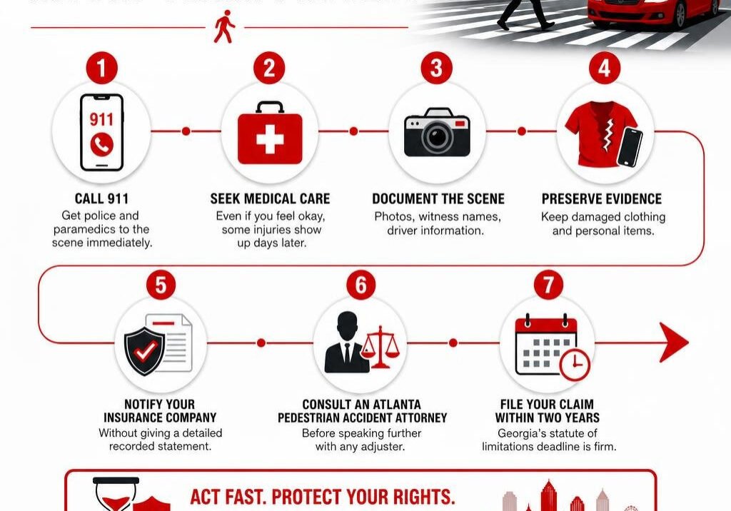 Pedestrian injury claim process