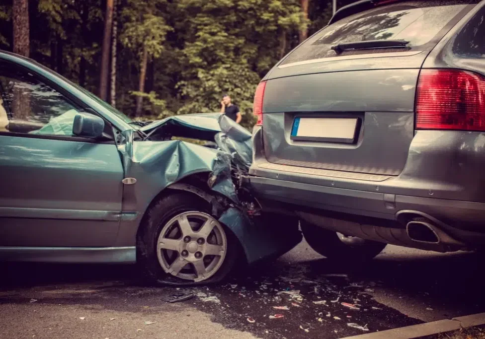 rear end collision I-75 Atlanta heavy traffic interstate