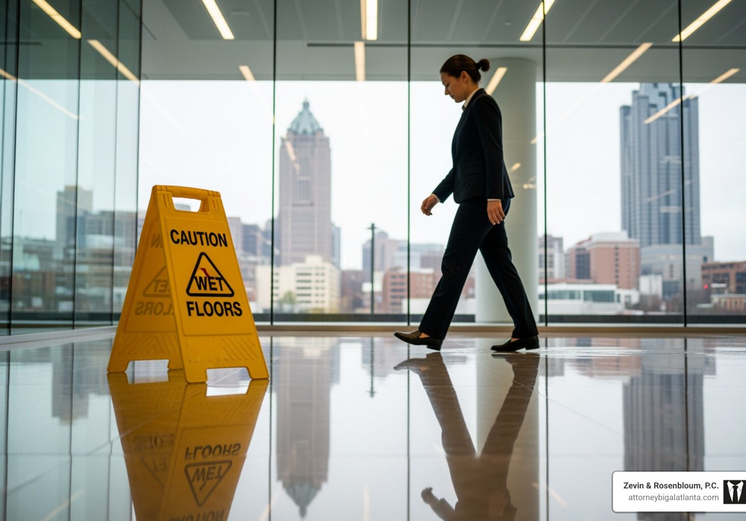 Slip and fall compensation